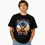 Patriotic Black Cat USA 250th Anniversary 1776-2026 Freedom Men's T-Shirt