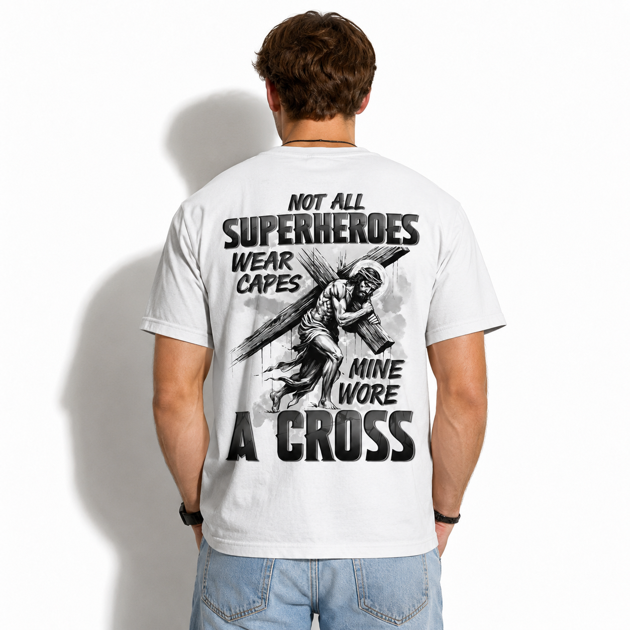 God’s Choice Christian Faith Graphic Men’s T-Shirt Y2K Streetwear Religious Tee