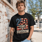 Patriotic Eagle T-Shirt 250 Years of Freedom USA 1776-2026 Anniversary