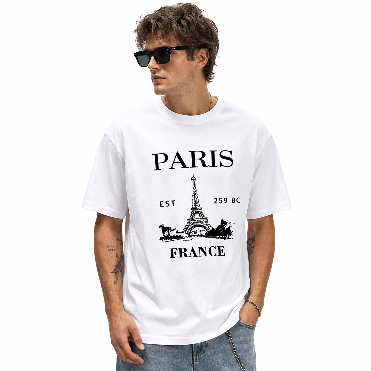Paris France EST 1598 Vintage City Graphic T-Shirt Travel Paris France Tee