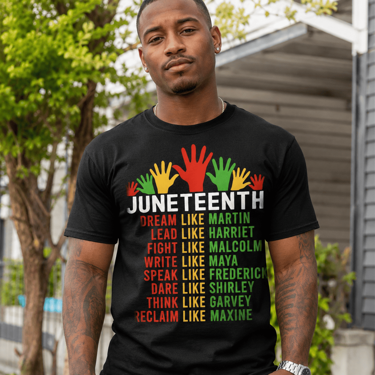 Juneteenth Inspirational Leaders T-Shirt | Black History Month Graphic Tee