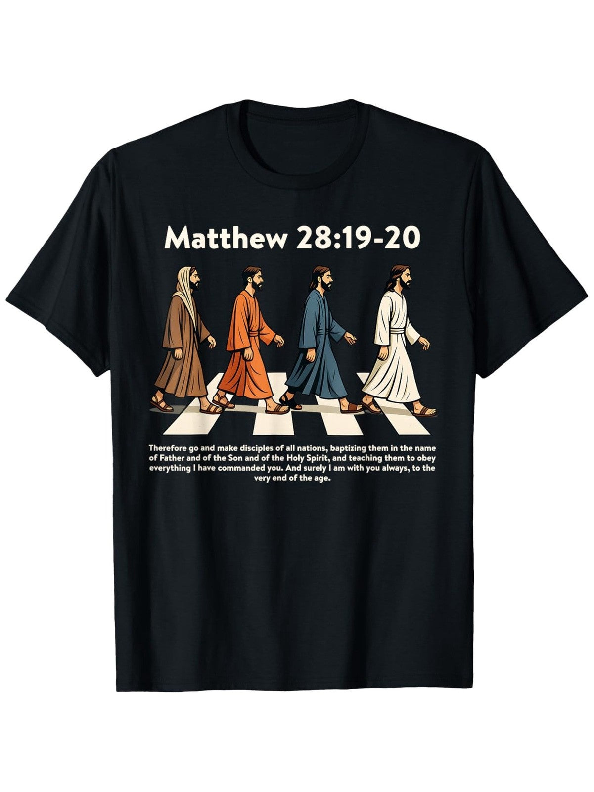 Matthew 28:19-20 Great Commission Christian Faith Church Graphic Men’s T-Shirt