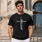 Blessed Cross T-Shirt - Christian Faith Graphic Tee - Religious Gift Shirt