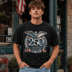 USA 250th Anniversary Eagle Patriotic Graphic Men's T-Shirt American Pride