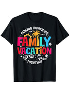 Family Vacation 2026 T-Shirt | Colorful Tropical Beach Graphic Tee