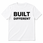 Built Different Graphic Tee - Bold Minimalist Urban Streetwear T-Shirt