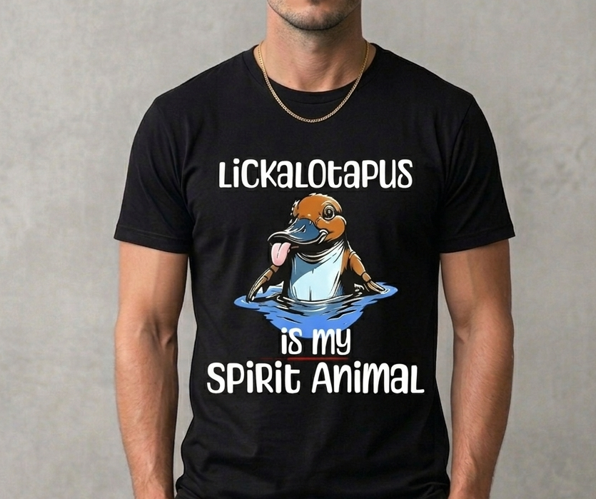 Lickalotapus Funny Duck T-Shirt – Edgy Sarcastic Humor Tee – Urban Streetwear