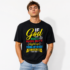 If God Can Make a Bug Christian Faith Graphic Men’s T-Shirt Funny Religious Tee
