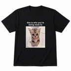 This Is Who You're Sorry For Funny Cat Meme Graphic T-Shirt Cute Tabby Kitten