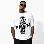 Men’s  Christian Graphic Print Casual Crew Neck T-Shirt Streetwear Fashion Tee