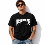 Vintage Ride Motorcycle Graphic T-Shirt Men's Biker Street Style Tee