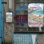 Classic British Seaside Tin Sign - Brighton Pier Wall Art Metal Poster