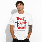 Christian Trust in the Lord Cross Graphic T-Shirt Faith Scripture Tee
