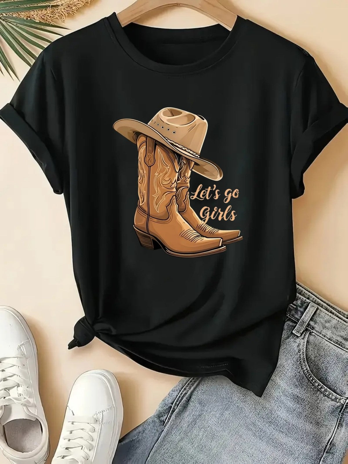 Let's Go Girls Cowboy Boots T-Shirt | Western Country Graphic Tee