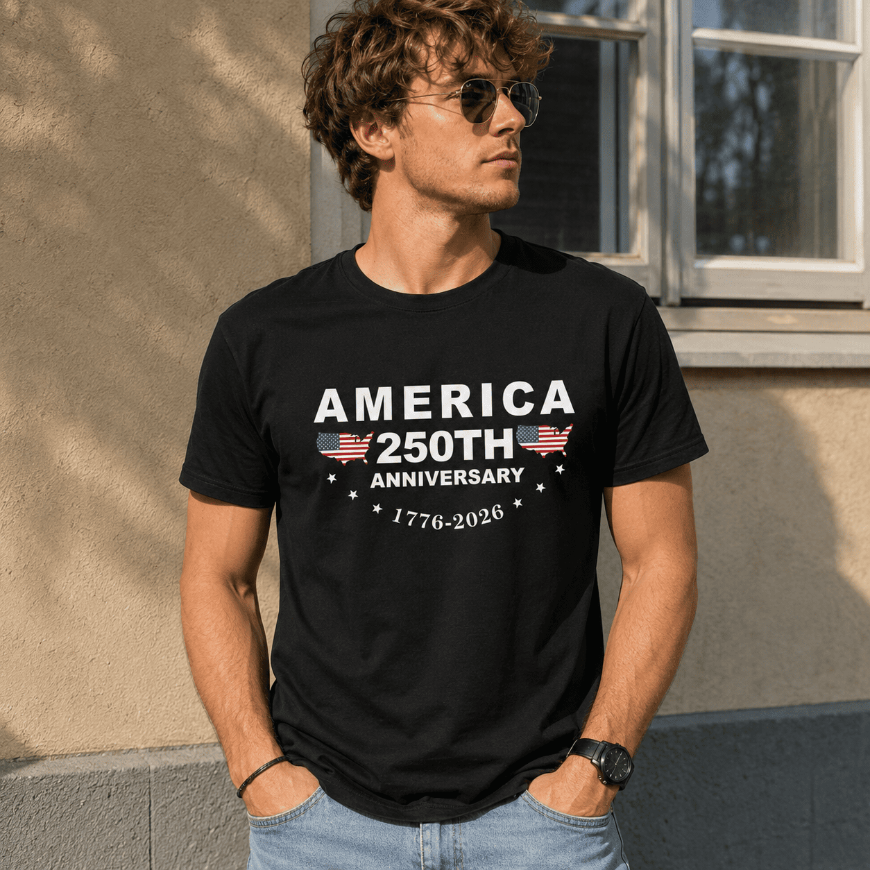 America 250th Anniversary T-Shirt 1776-2026 Patriotic USA Independence Tee