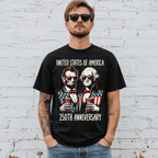 USA 250th Anniversary Lincoln Washington T-Shirt Patriotic 1776-2026 Tee