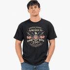 USA 250th Anniversary Vintage Flag Patriotic 4th of July Men's T-Shirt