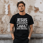 Men's Jesus It's Better To Know Him Funny Christian Graphic T-Shirt Tee