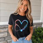Women Nurse Stethoscope Graphic T-Shirt Casual Short Sleeve Medical Tee Top