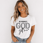 Women God Got Me Faith Graphic T-Shirt Casual Crew Neck Summer Tee Top