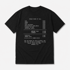 Jesus Paid It All Receipt Graphic Tee - Modern Christian Faith T-Shirt