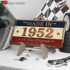 1952 Retro Metal License Plate Sign Rustic Farmhouse Patio Wall Decor 6x12