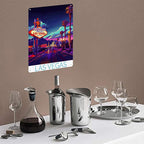Las Vegas Metal Sign - "Welcome to Fabulous Las Vegas" Tin Wall Art Decor