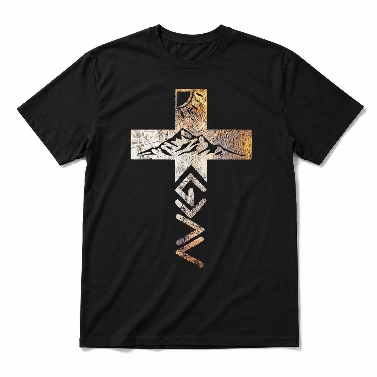 God Greater Than Highs and Lows T Shirt Christian Cross Faith Graphic Tee