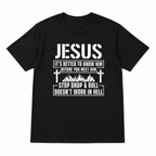 Men's Jesus It's Better To Know Him Funny Christian Graphic T-Shirt Tee