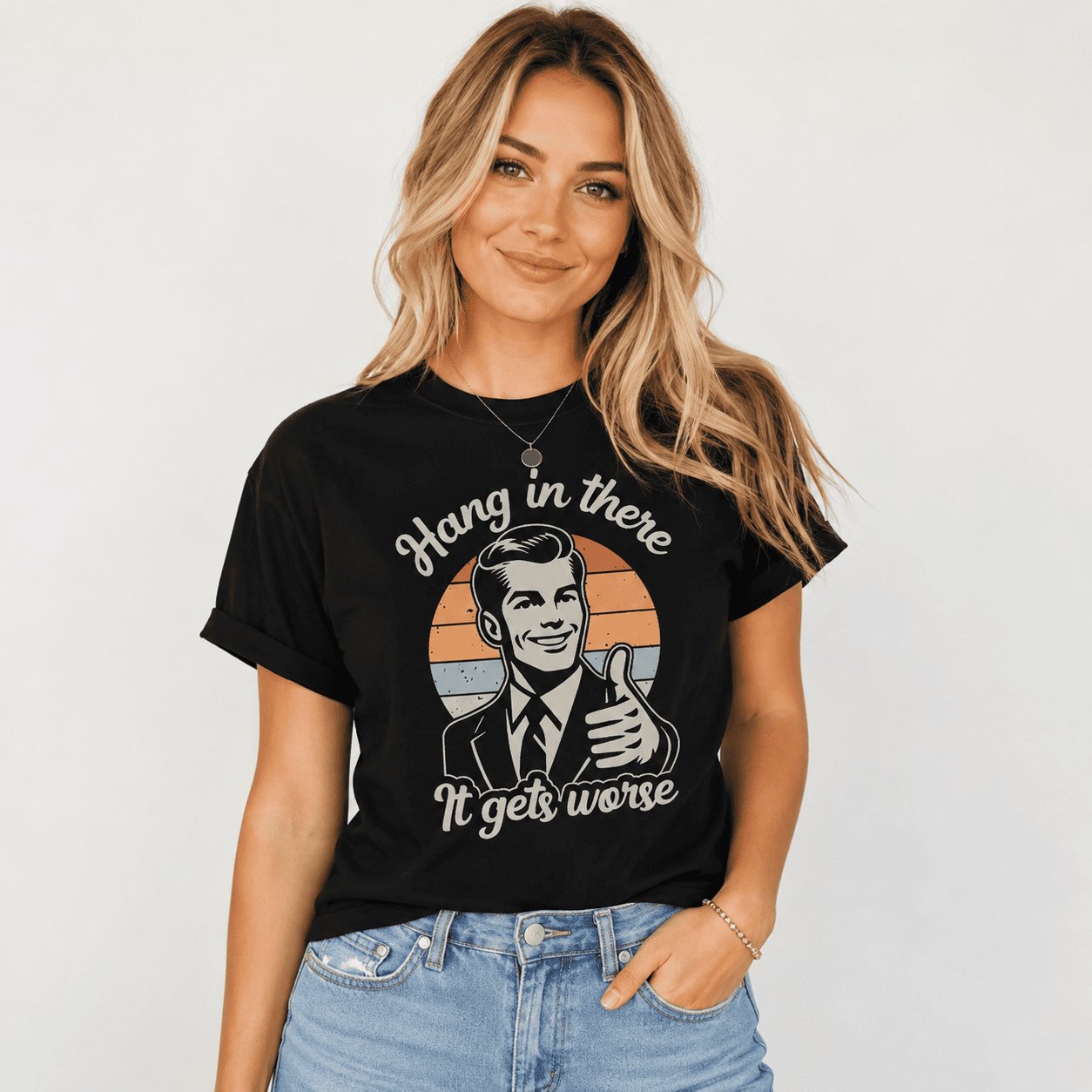 Women Graphic T-Shirt Thumbs Up Hand Print Casual Crew Neck Short Sleeve Tee Top