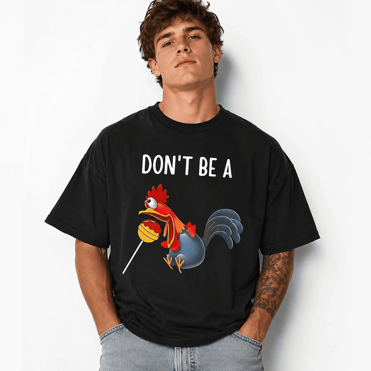 Don’t Be A Funny Chicken Shirt Cool Humor Graphic T-Shirt Unisex