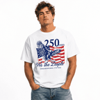 We The People 1776 Patriotic Eagle USA 250th Anniversary Men's T-Shirt