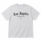 Los Angeles Gothic Letter T-Shirt Old English Streetwear Casual Tee