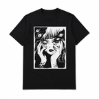 Horror Anime T Shirt Creepy Manga Japanese Harajuku Graphic Casual Tee