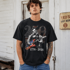 Abraham Lincoln Guitar USA 250th Anniversary Patriotic 4th of July T-Shirt