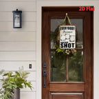 Everybody Deserves Another Shot Metal Sign - Funny Alcohol Bar Tin Decor