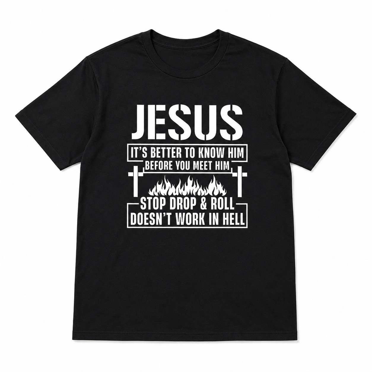 Men's Jesus It's Better To Know Him Funny Christian Graphic T-Shirt Tee