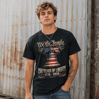 250 Years American USA 250th Anniversary Patriotic 4th of July Men's T-Shirt