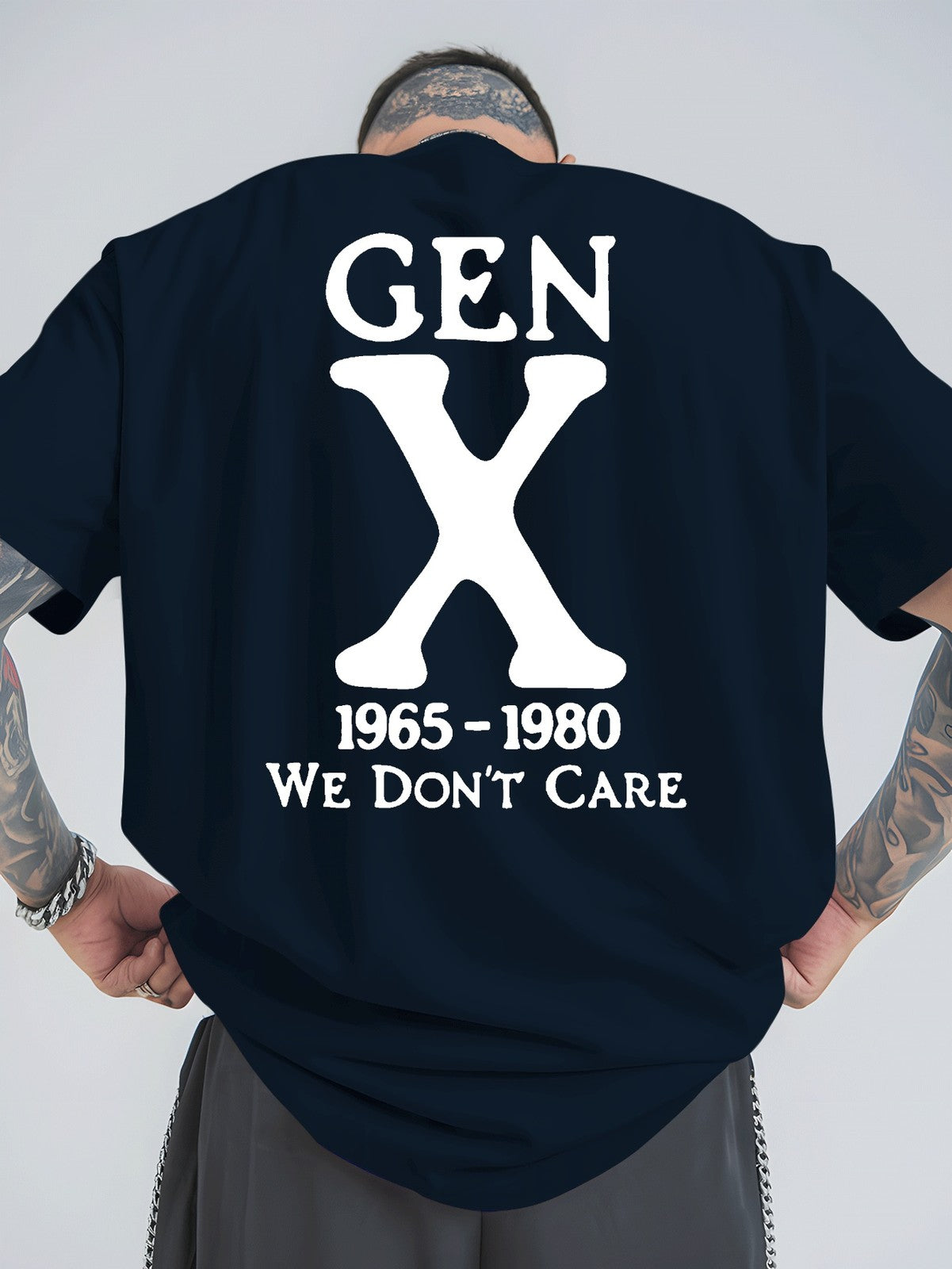 Gen X 1965-1980 We Don’t Care T-Shirt - Retro Generation X Graphic Tee