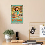 Don't Make Me Poison Your Food Metal Tin Sign Funny Kitchen Wall Decor
