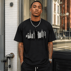 New York Skyline Graphic T-Shirt NYC Cityscape Unisex Casual Tee