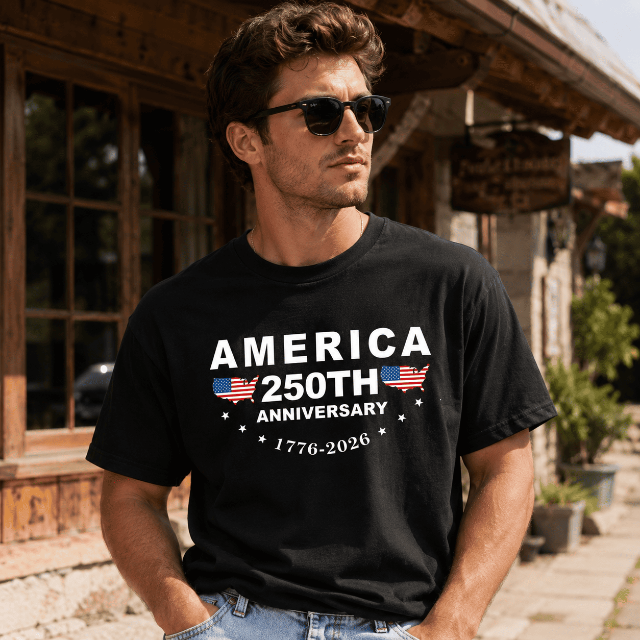 America 250th Anniversary T-Shirt 1776-2026 Patriotic USA Independence Tee