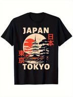 Tokyo Japan Graphic T Shirt Vintage Travel Landmark Casual Streetwear Tee