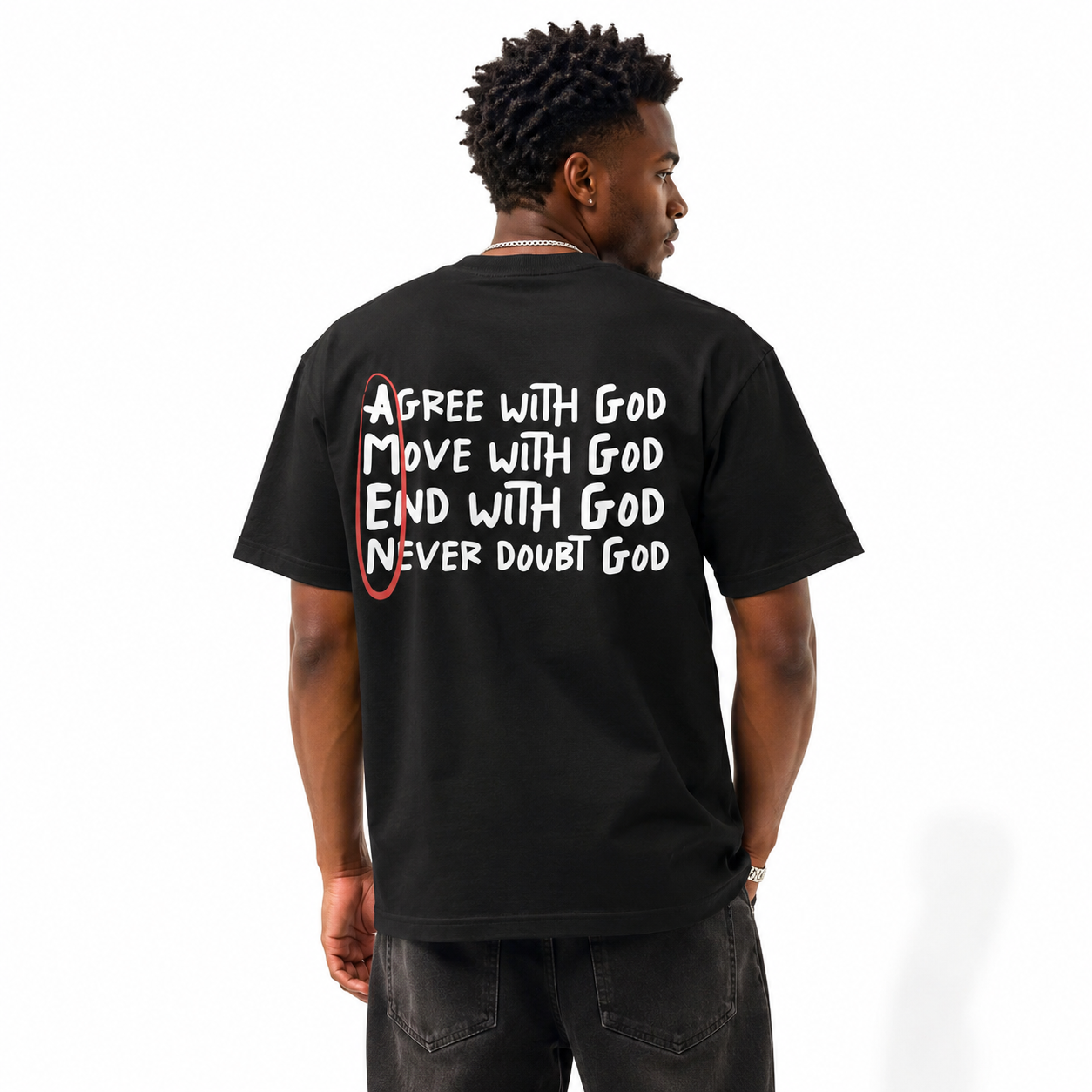 AMEN Acrostic Faith T-Shirt | Christian Inspirational Motivational Graphic Tee