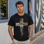 God Greater Than Highs and Lows T Shirt Christian Cross Faith Graphic Tee