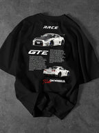 Race Car Turbo On Wheels Graphic Tee - Racing Spec Japanese Sport Car Shirt