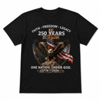 USA 250th Anniversary 1776-2026 Eagle Patriotic July 4th Men's T-Shirt