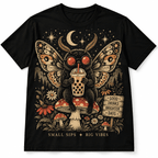 Cute Mothman Boba Tea Mushroom Forest Men's Graphic T-Shirt