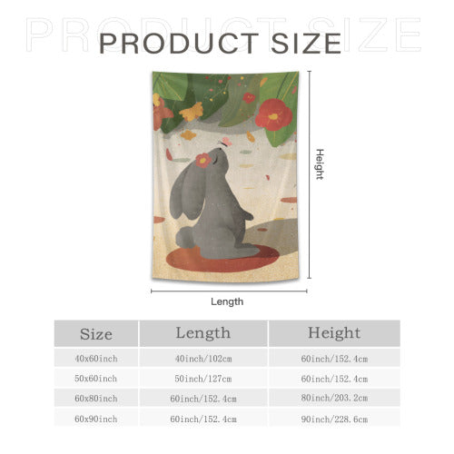 Vertical version of tapestry in multiple sizes (lightweight version)