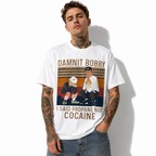 Men's Funny Retro Cartoon Graphic T-Shirt Vintage Humor Tee